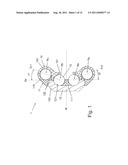 CIRCUMFERENTIAL GUIDE FOR ROLLING BODIES, AND LINEAR GUIDE UNIT EQUIPPED     THEREWITH diagram and image