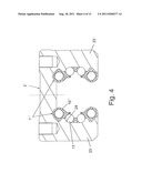 CIRCUMFERENTIAL GUIDE FOR ROLLING BODIES, AND LINEAR GUIDE UNIT EQUIPPED     THEREWITH diagram and image