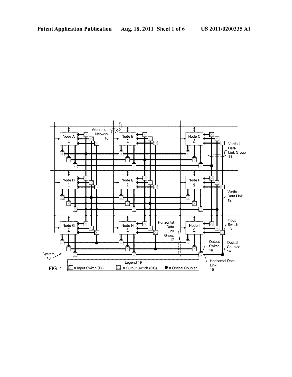 DATA CHANNEL ORGANIZATION FOR A SWITCHED ARBITRATED ON-CHIP OPTICAL     NETWORK - diagram, schematic, and image 02