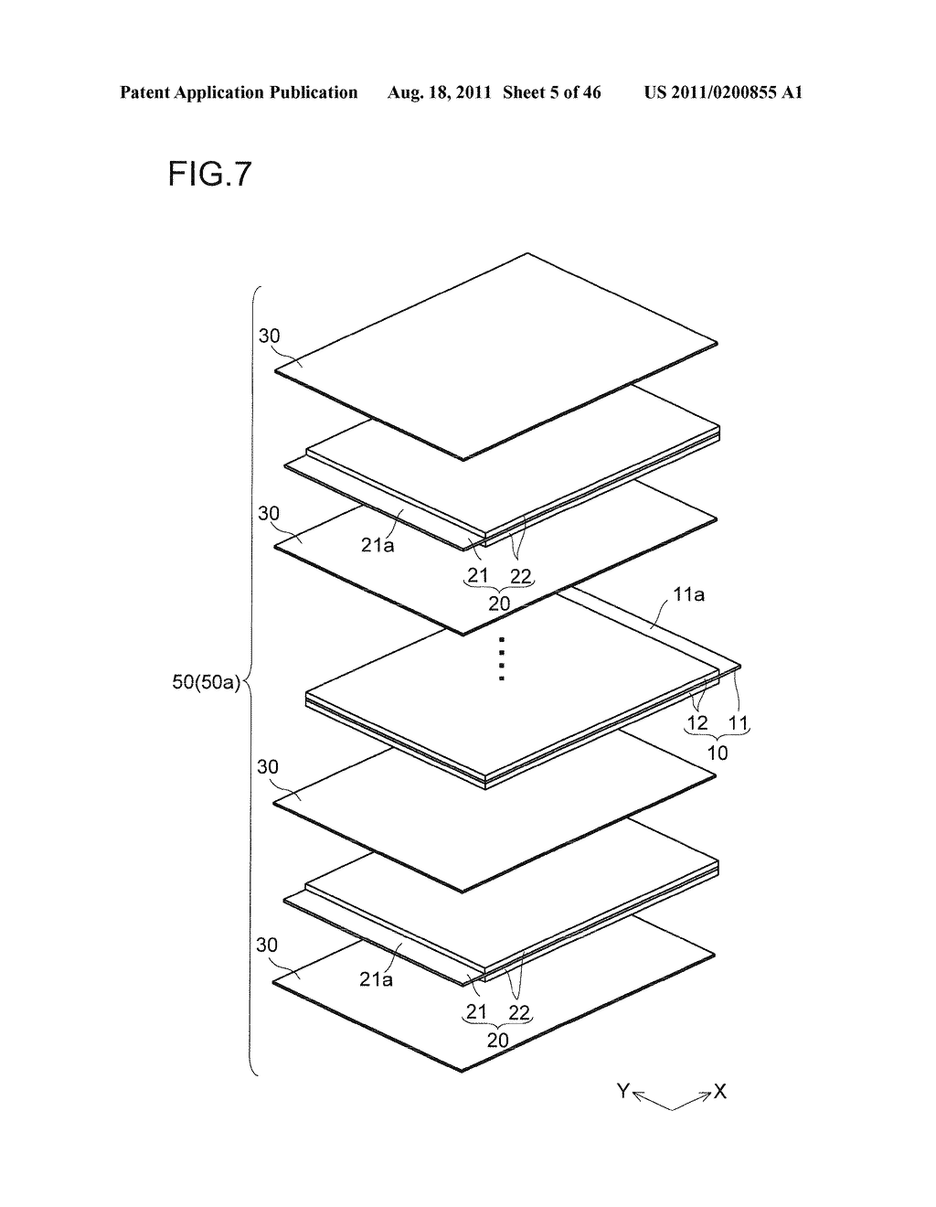 SECONDARY BATTERY; SOLAR POWER GENERATION SYSTEM, WIND POWER GENERATION     SYSTEM, AND VEHICLE PROVIDED THERWITH; AND METHOD FOR FABRICATION OF A     SECONDARY BATTERY - diagram, schematic, and image 06