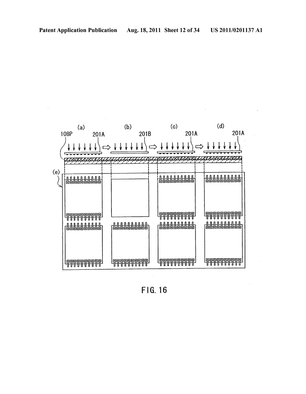 Method of manufacturing layered chip package - diagram, schematic, and image 13