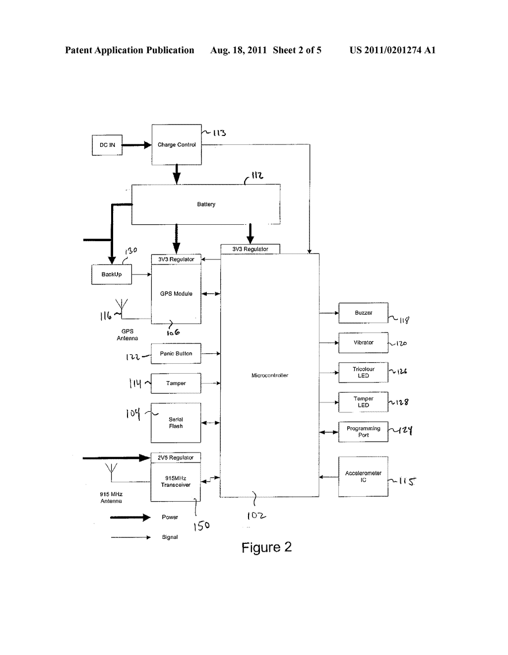 ACTIVE WIRELESS TAG AND AUXILIARY DEVICE FOR USE WITH MONITORING CENTER     FOR TRACKING INDIVIDUALS OR OBJECTS - diagram, schematic, and image 03