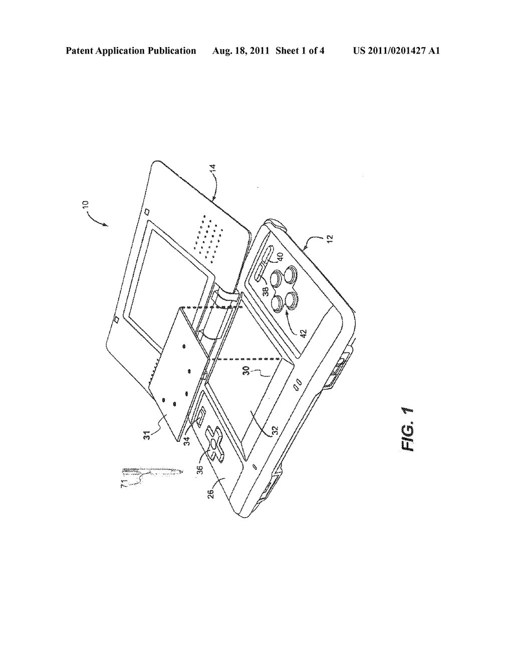 ELECTRONIC GAME WITH OVERLAY CARD - diagram, schematic, and image 02