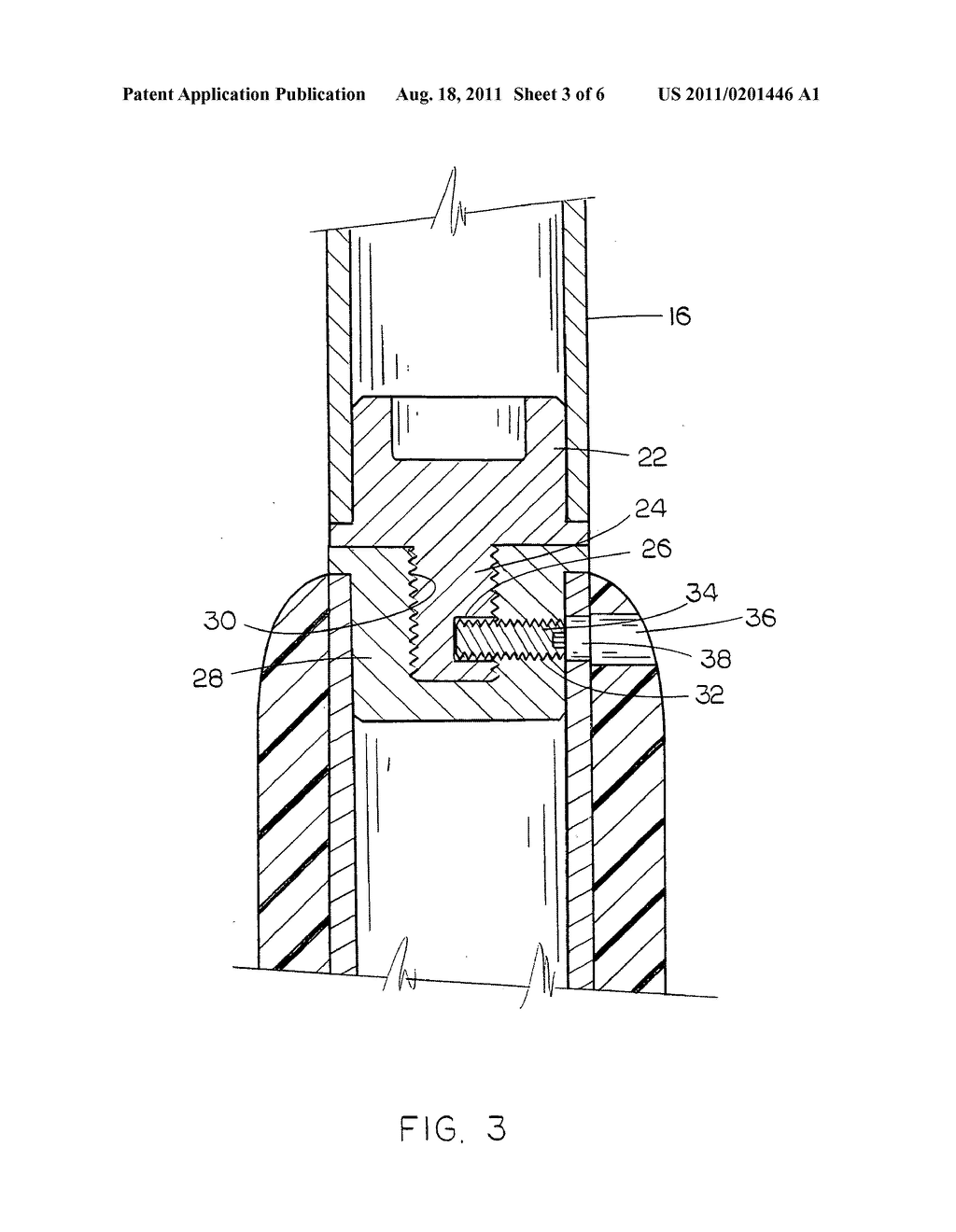 Golf putter - diagram, schematic, and image 04