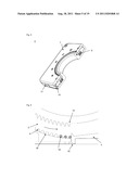 MAGAZINE FOR CHAIN COMPONENTS FOR A CHAIN WITH RADIATION SOURCES AND A     SYSTEM CONSISTING OF A CHAIN COMPONENT AND A MAGAZINE FOR CHAIN     COMPONENTS FOR A CHAIN WITH RADIATION SOURCES diagram and image