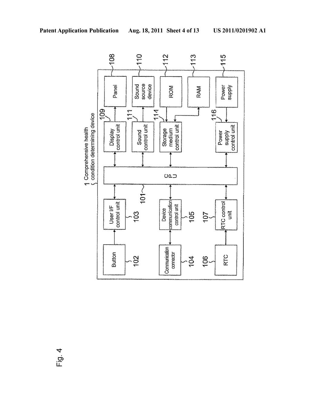 HEALTH CONDITION DETERMINING DEVICE - diagram, schematic, and image 05