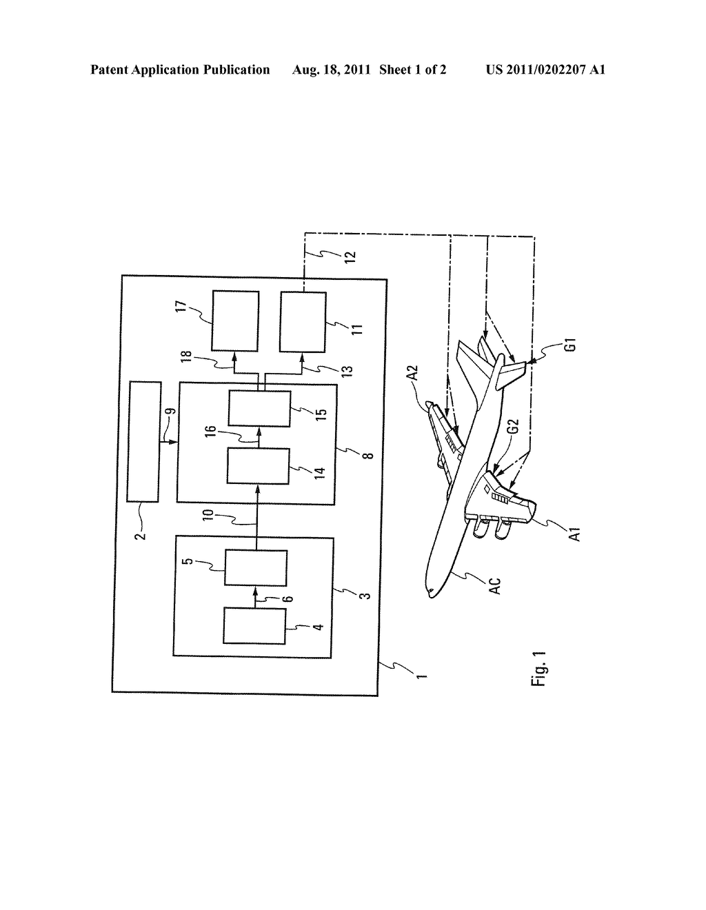 Method And Device For Automatically Protecting An Aircraft Against An     Excessive Descent Rate - diagram, schematic, and image 02