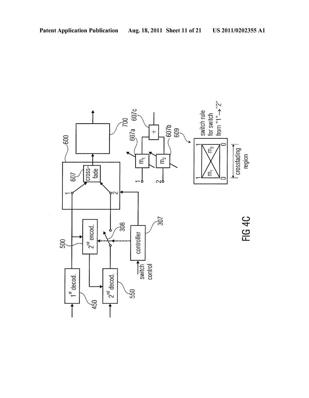 Audio Encoding/Decoding Scheme Having a Switchable Bypass - diagram, schematic, and image 12