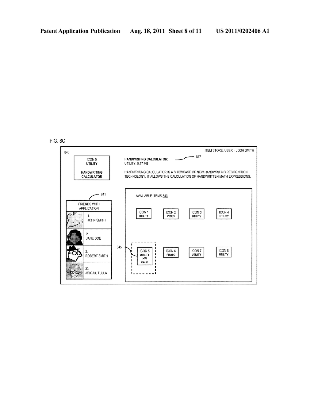 METHOD AND APPARATUS FOR DISTRIBUTING ITEMS USING A SOCIAL GRAPH - diagram, schematic, and image 09