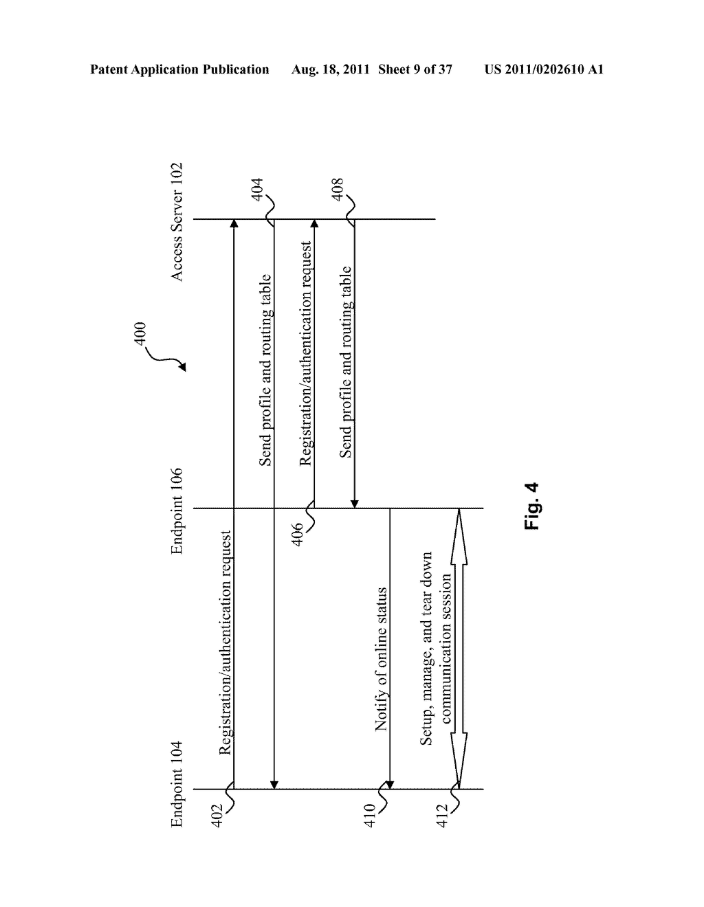 SYSTEM AND METHOD FOR SIGNALING AND DATA TUNNELING IN A PEER-TO-PEER     ENVIRONMENT - diagram, schematic, and image 10