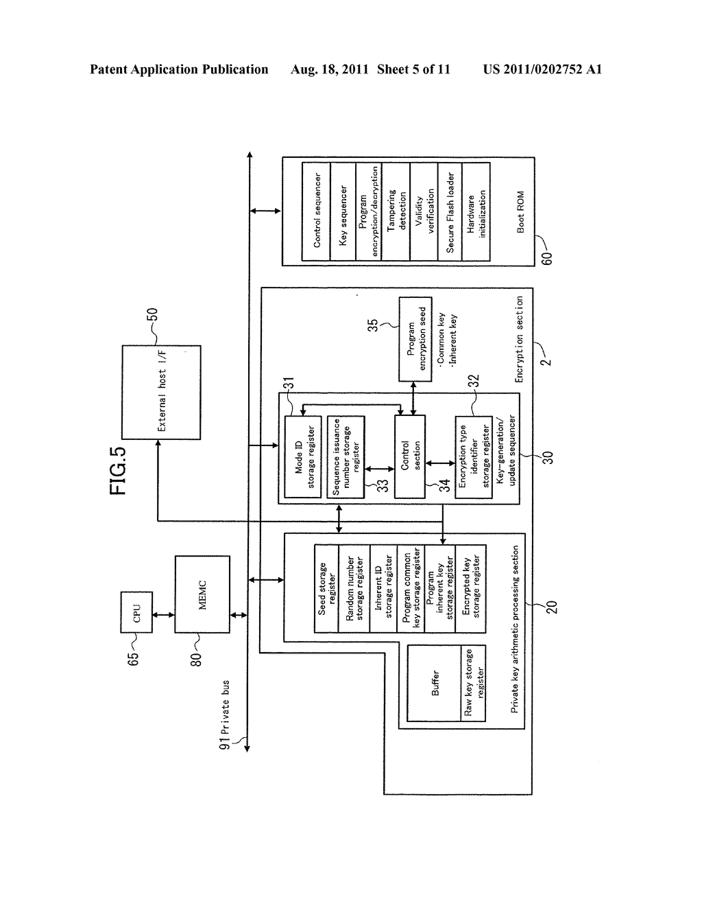 SEMICONDUCTOR DEVICE INCLUDING ENCRYPTION SECTION, SEMICONDUCTOR DEVICE     INCLUDING EXTERNAL INTERFACE, AND CONTENT REPRODUCTION METHOD - diagram, schematic, and image 06