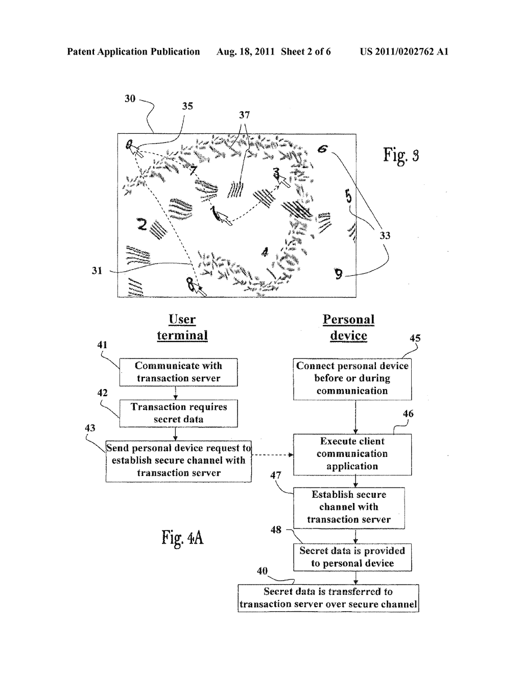 METHOD AND APPARATUS FOR CARRYING OUT SECURE ELECTRONIC COMMUNICATION - diagram, schematic, and image 03