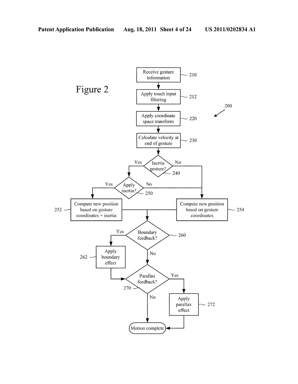 VISUAL MOTION FEEDBACK FOR USER INTERFACE - diagram, schematic, and image 05