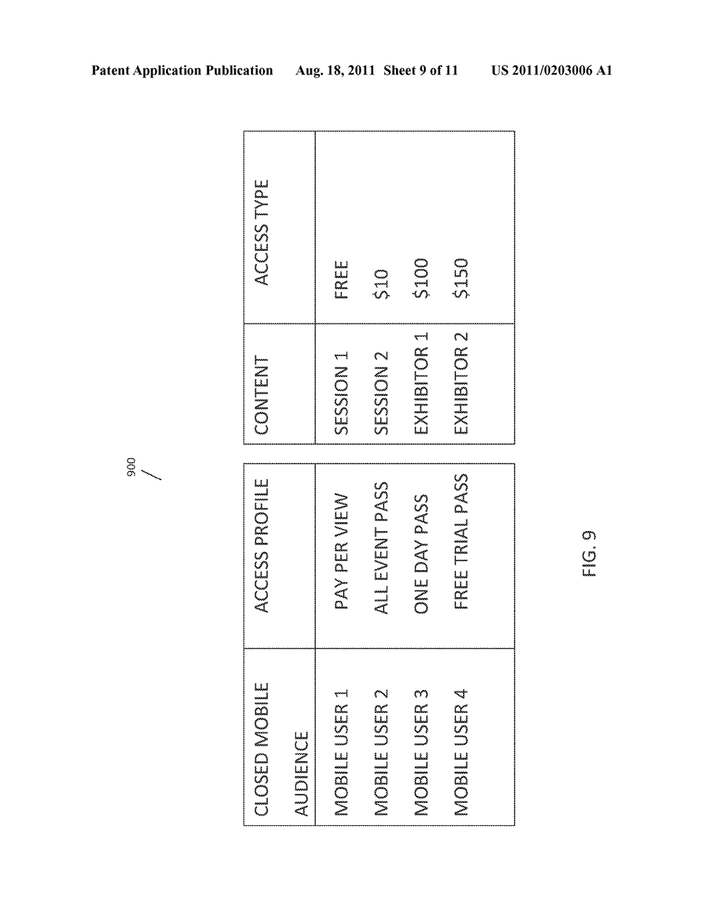 METHOD AND SYSTEM FOR DELIVERING CLOSED-AUDIENCE CONTENT TO A CLOSED     MOBILE AUDIENCE - diagram, schematic, and image 10