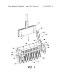 DEVICE FOR WRINGING LIQUID-ABSORBING WIPING ELEMENTS AS WELL AS MOP     WRINGER diagram and image