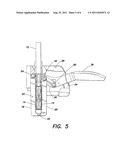 DEVICE FOR WRINGING LIQUID-ABSORBING WIPING ELEMENTS AS WELL AS MOP     WRINGER diagram and image