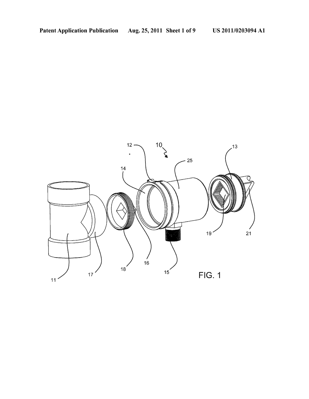 DEVICE FOR REMOVING A SEWAGE LINE CAP - diagram, schematic, and image 02