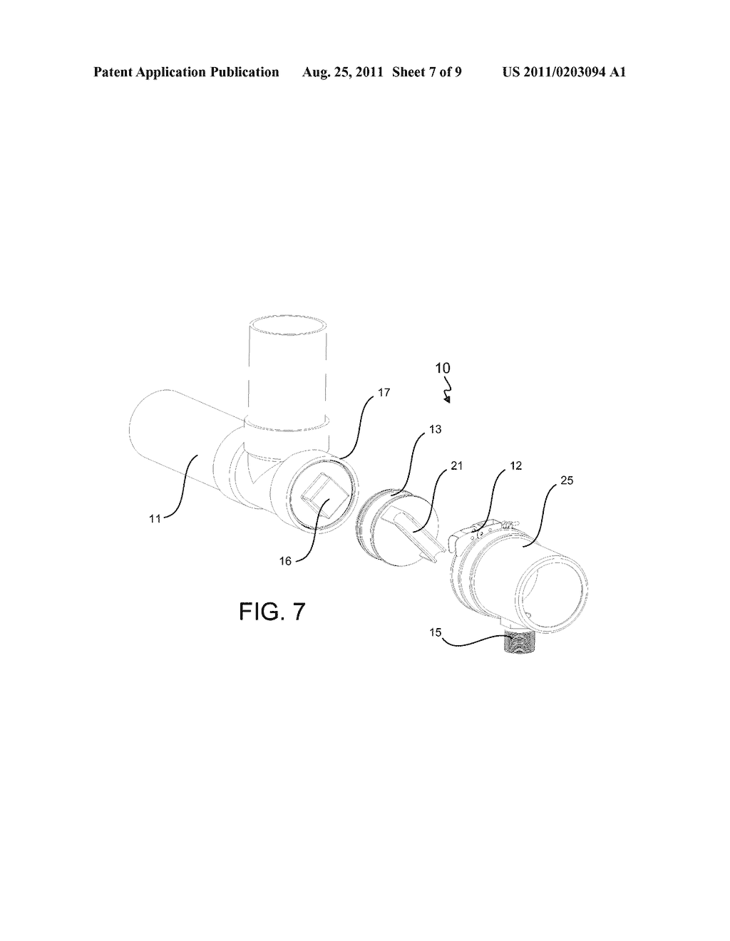 DEVICE FOR REMOVING A SEWAGE LINE CAP - diagram, schematic, and image 08