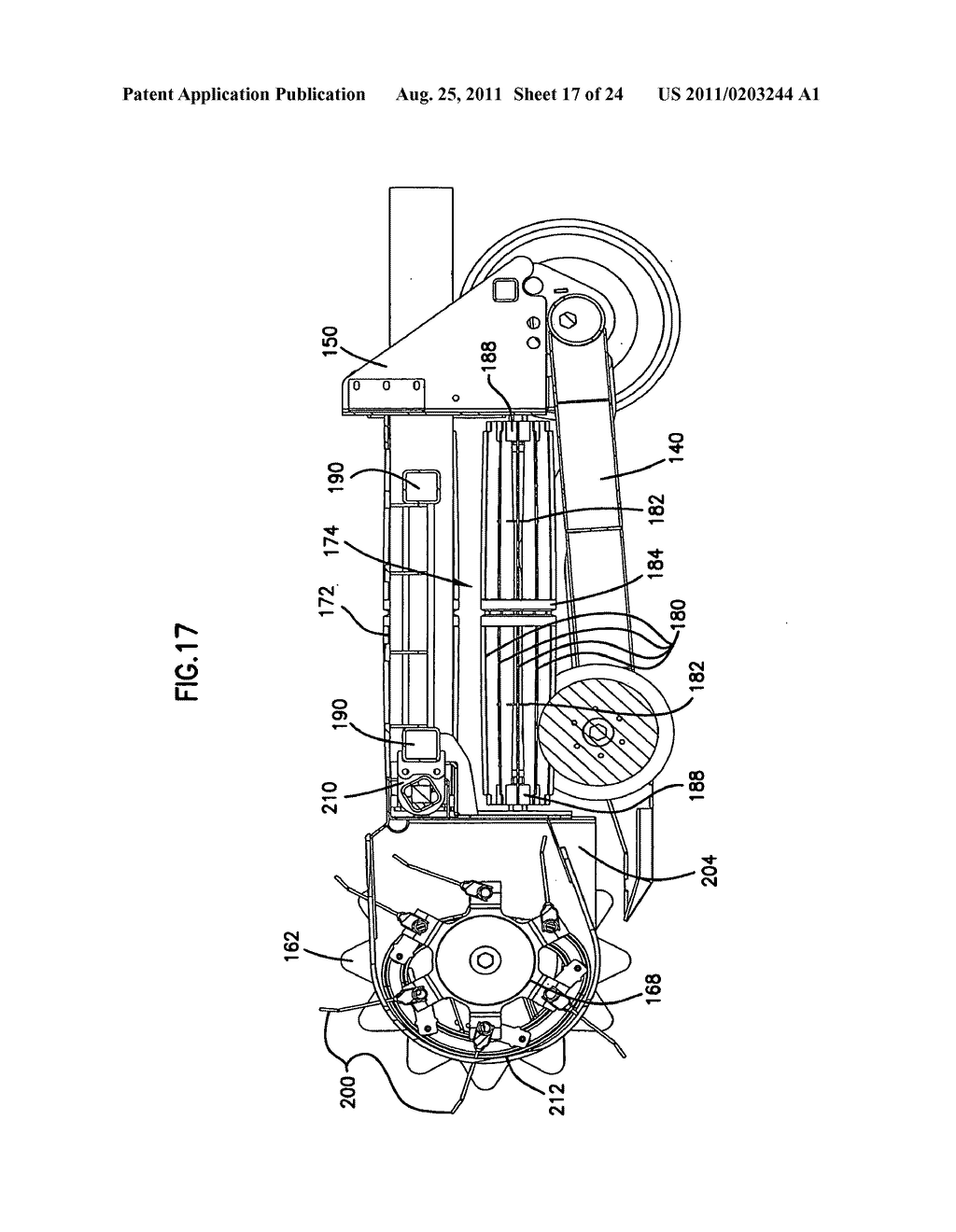 Windrow merging apparatus - diagram, schematic, and image 18