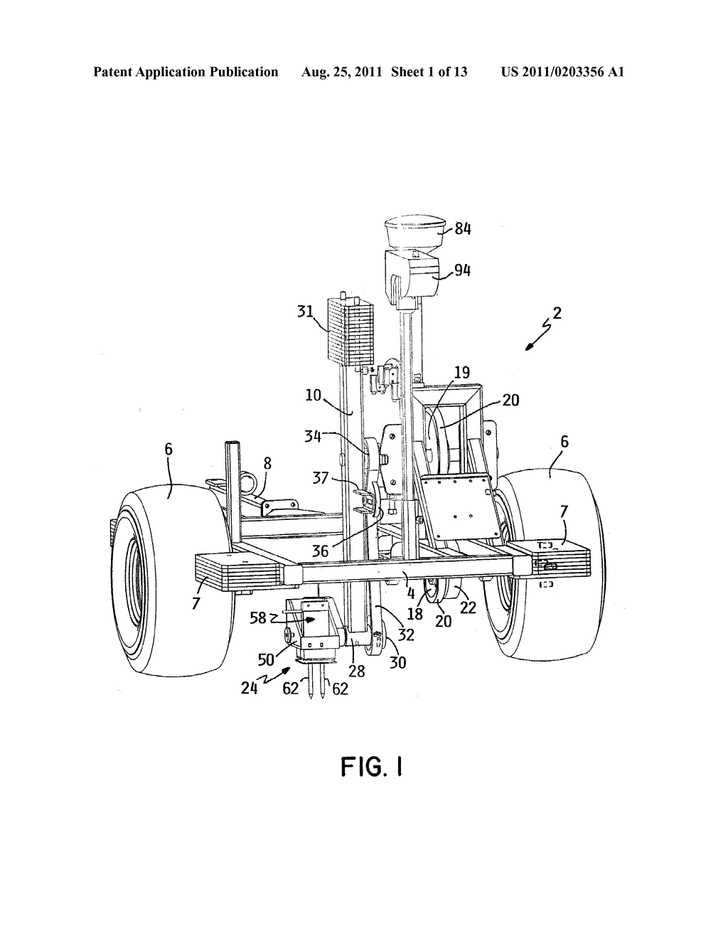 MOBILE TURF INSTRUMENT APPARATUS HAVING DROPPABLE HAMMER TYPE     ACCELEROMETER CARRIED ON ROTATING ARM - diagram, schematic, and image 02
