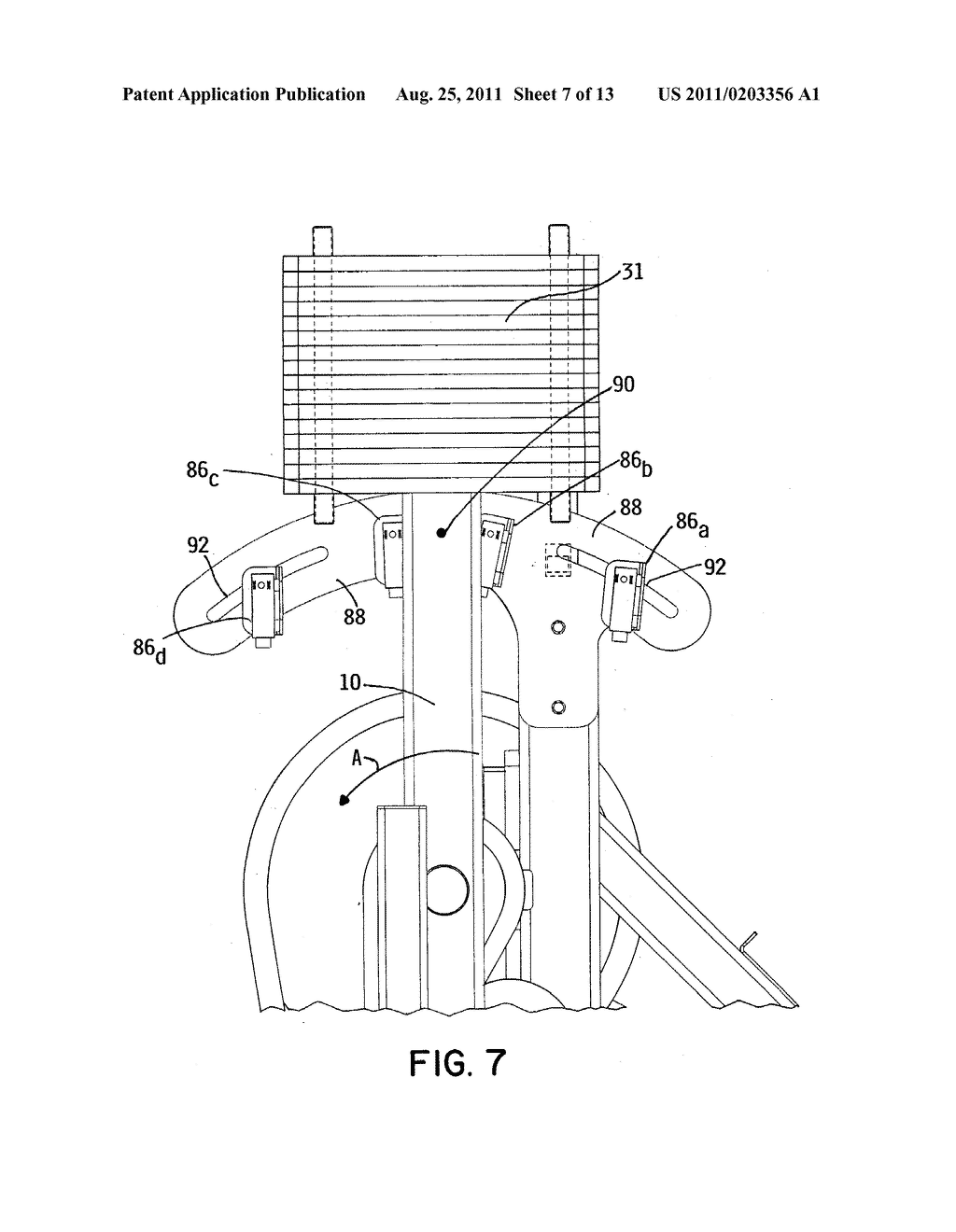 MOBILE TURF INSTRUMENT APPARATUS HAVING DROPPABLE HAMMER TYPE     ACCELEROMETER CARRIED ON ROTATING ARM - diagram, schematic, and image 08