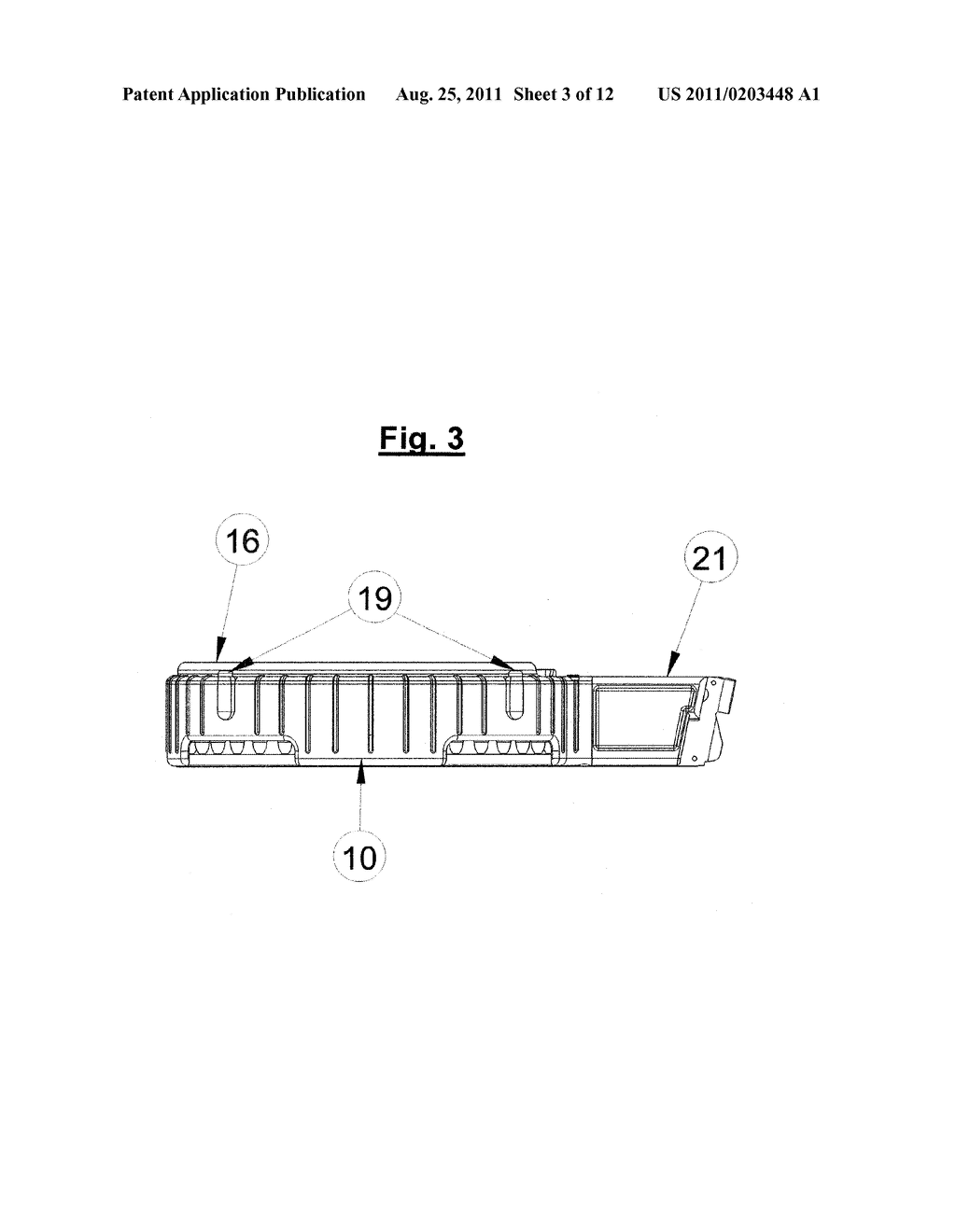 MAGAZINE FOR A HAND GUN - diagram, schematic, and image 04