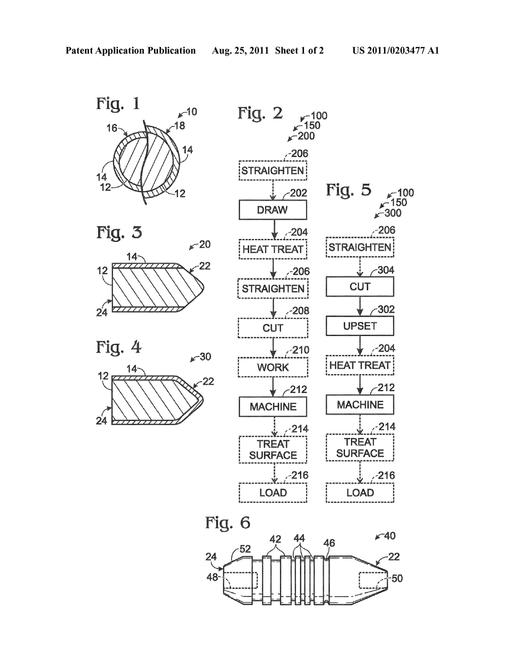 FIREARM PROJECTILES AND CARTRIDGES AND METHODS OF MANUFACTURING THE SAME - diagram, schematic, and image 02