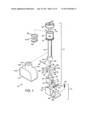 Locking non-metallic single lever control diagram and image