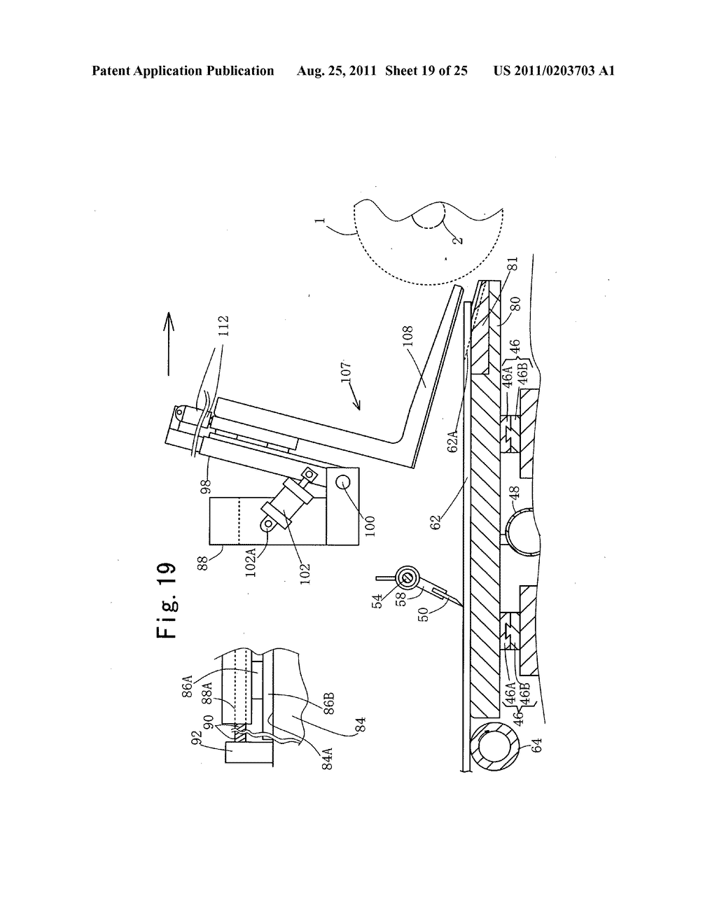 Method for forming a bevel cut at an end of a wood member - diagram, schematic, and image 20