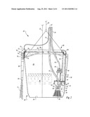 Fire suppression gel blender and airborne delivery system diagram and image