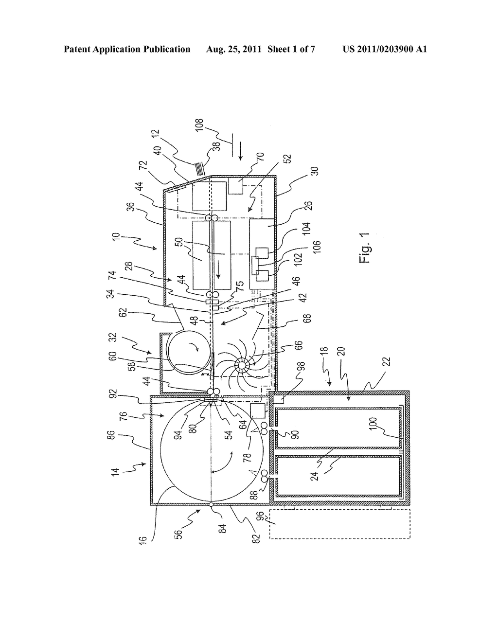 PROCESSING DEVICE FOR DOCUMENTS OF VALUE - diagram, schematic, and image 02