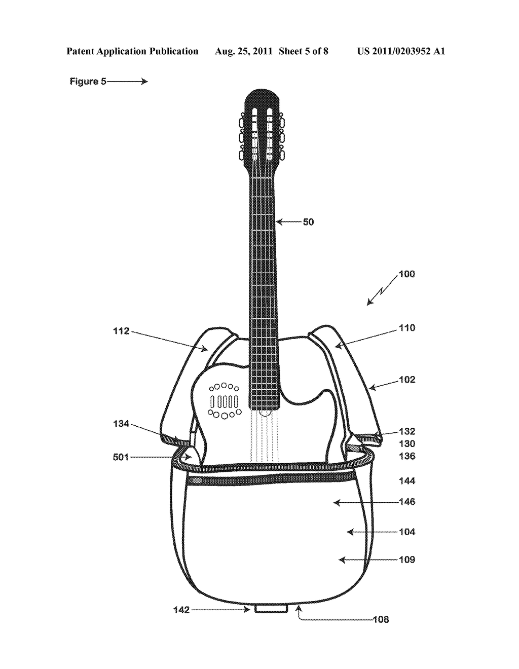 MUSICAL INSTRUMENT CARRYING CASE AND STAND - diagram, schematic, and image 06