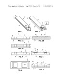 Solid State Light Sheet Having Wide Support Substrate and Narrow Strips     Enclosing LED Dies In Series diagram and image