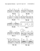 Solid State Light Sheet Having Wide Support Substrate and Narrow Strips     Enclosing LED Dies In Series diagram and image