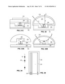 Solid State Light Sheet Having Wide Support Substrate and Narrow Strips     Enclosing LED Dies In Series diagram and image