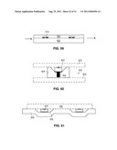 Solid State Light Sheet Having Wide Support Substrate and Narrow Strips     Enclosing LED Dies In Series diagram and image