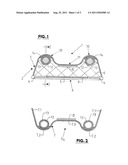 SNOW GLIDE BOARD AND SHELL ELEMENT FOR A SNOW GLIDE BOARD diagram and image