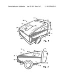 Aerodynamic transformable truck cap assembly diagram and image