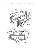 Aerodynamic transformable truck cap assembly diagram and image