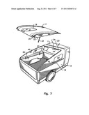 Aerodynamic transformable truck cap assembly diagram and image