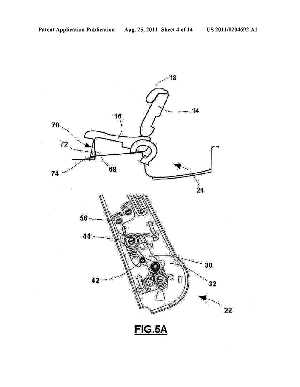 RECLINER MECHANISM ACTUATOR - diagram, schematic, and image 05