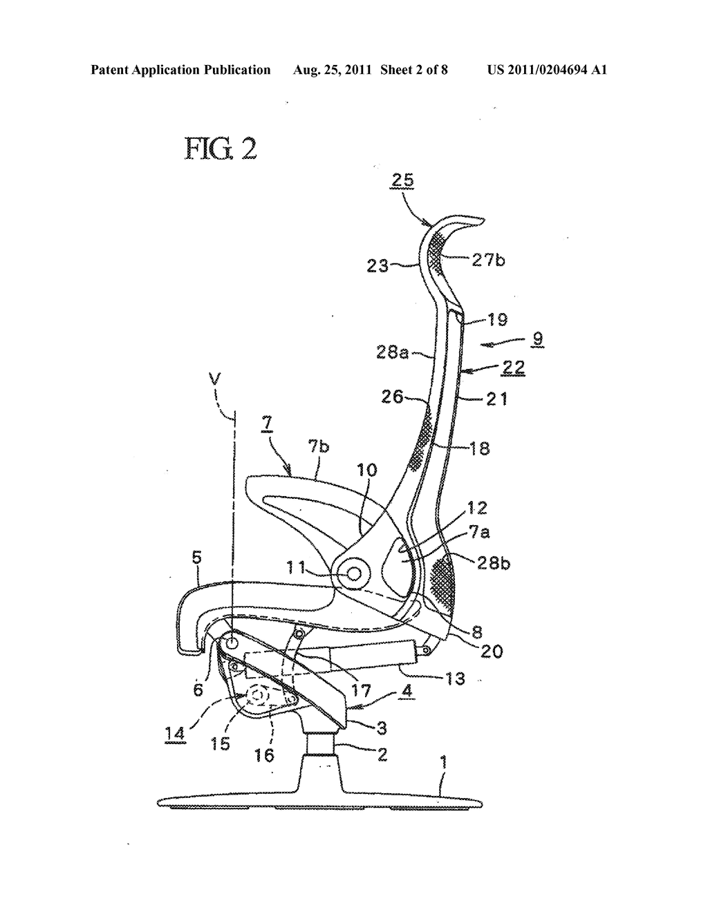 CHAIR BACKREST - diagram, schematic, and image 03