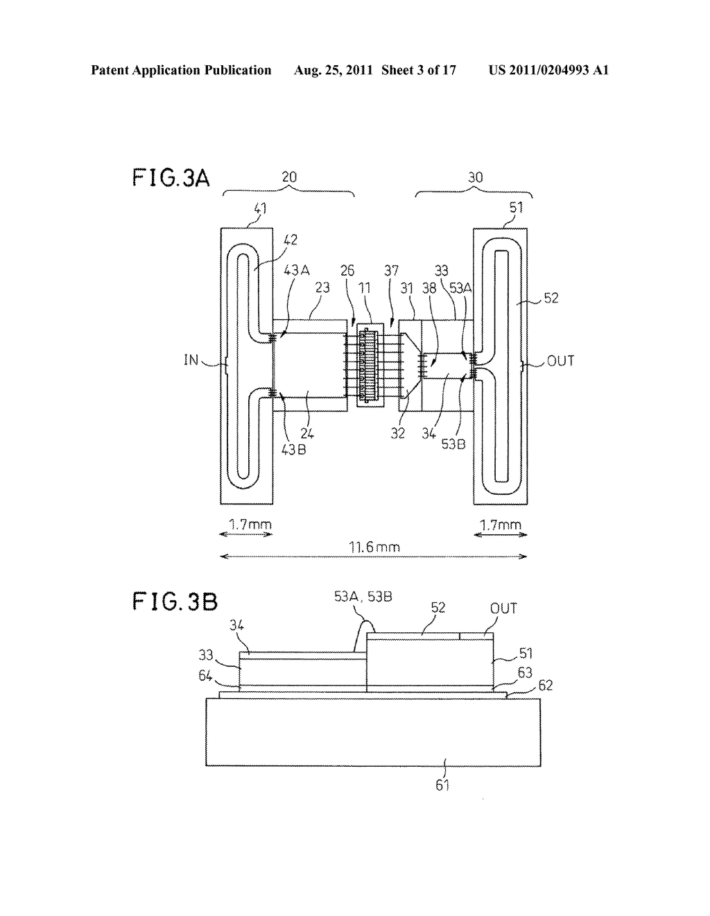 TRANSMISSION LINE, IMPEDANCE TRANSFORMER, INTEGRATED CIRCUIT MOUNTED     DEVICE, AND COMMUNICATION DEVICE MODULE - diagram, schematic, and image 04