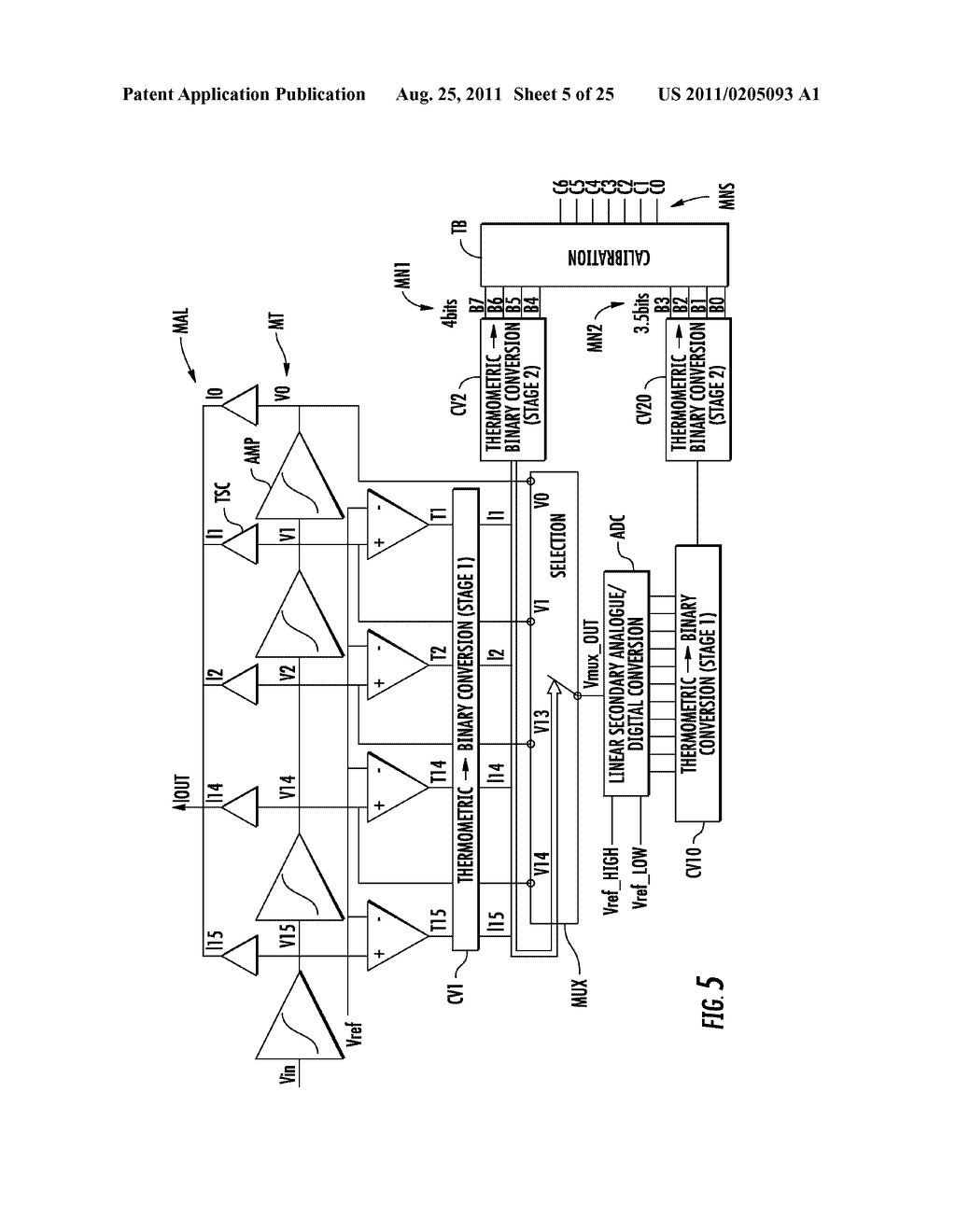 LOGARITHMIC ANALOG/DIGITAL CONVERSION METHOD FOR AN ANALOG INPUT SIGNAL,     AND CORRESPONDING DEVICE - diagram, schematic, and image 06