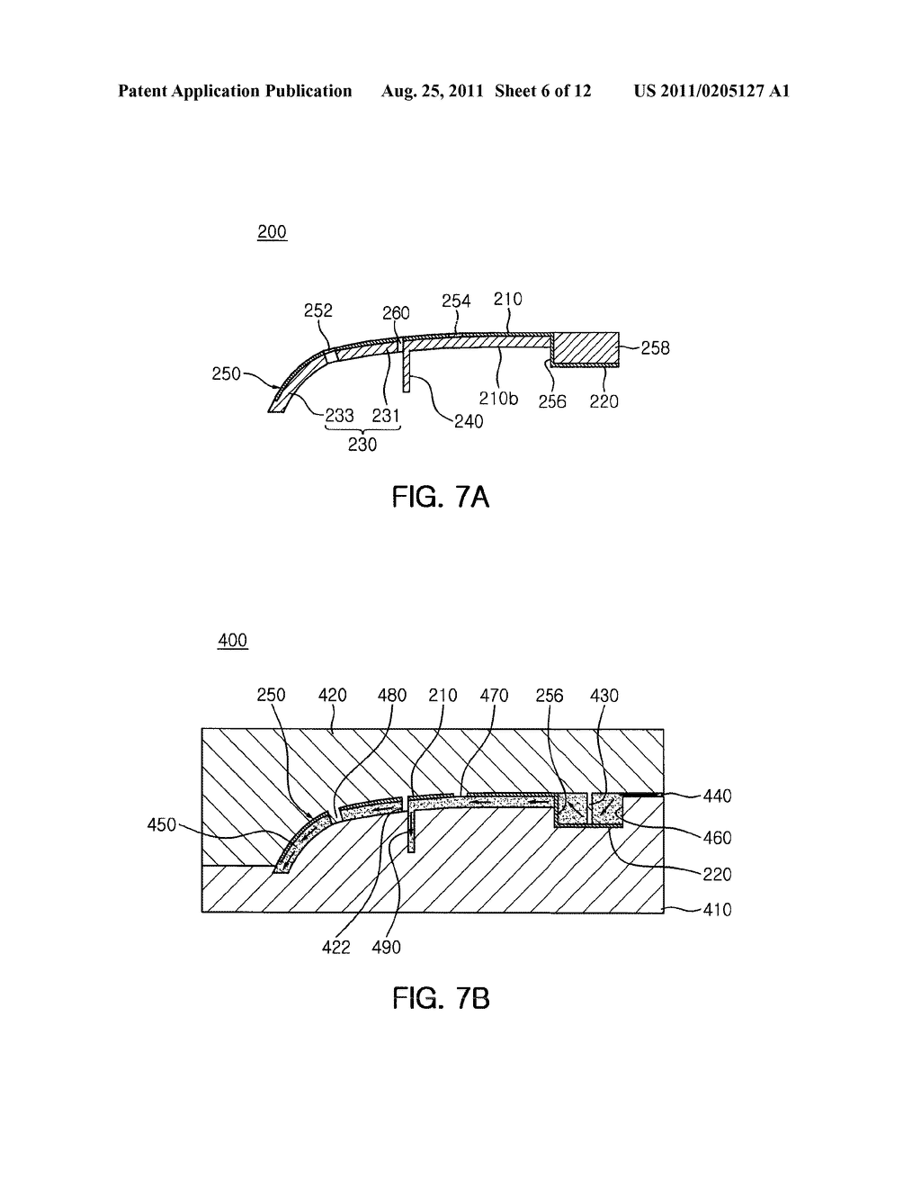 ANTENNA PATTERN FRAME, CASE OF ELECTRONIC DEVICE AND MOULD FOR     MANUFACTURING THE SAME - diagram, schematic, and image 07