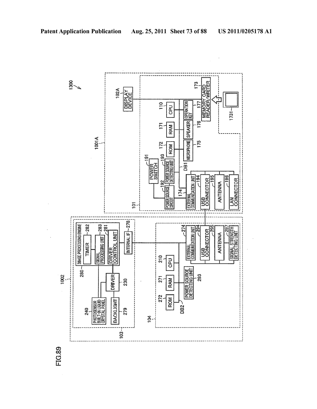 ELECTRONIC DEVICE HAVING TWO DISPLAY DEVICES, METHOD OF CONTROLLING THE     SAME, AND RECORDING MEDIUM - diagram, schematic, and image 74