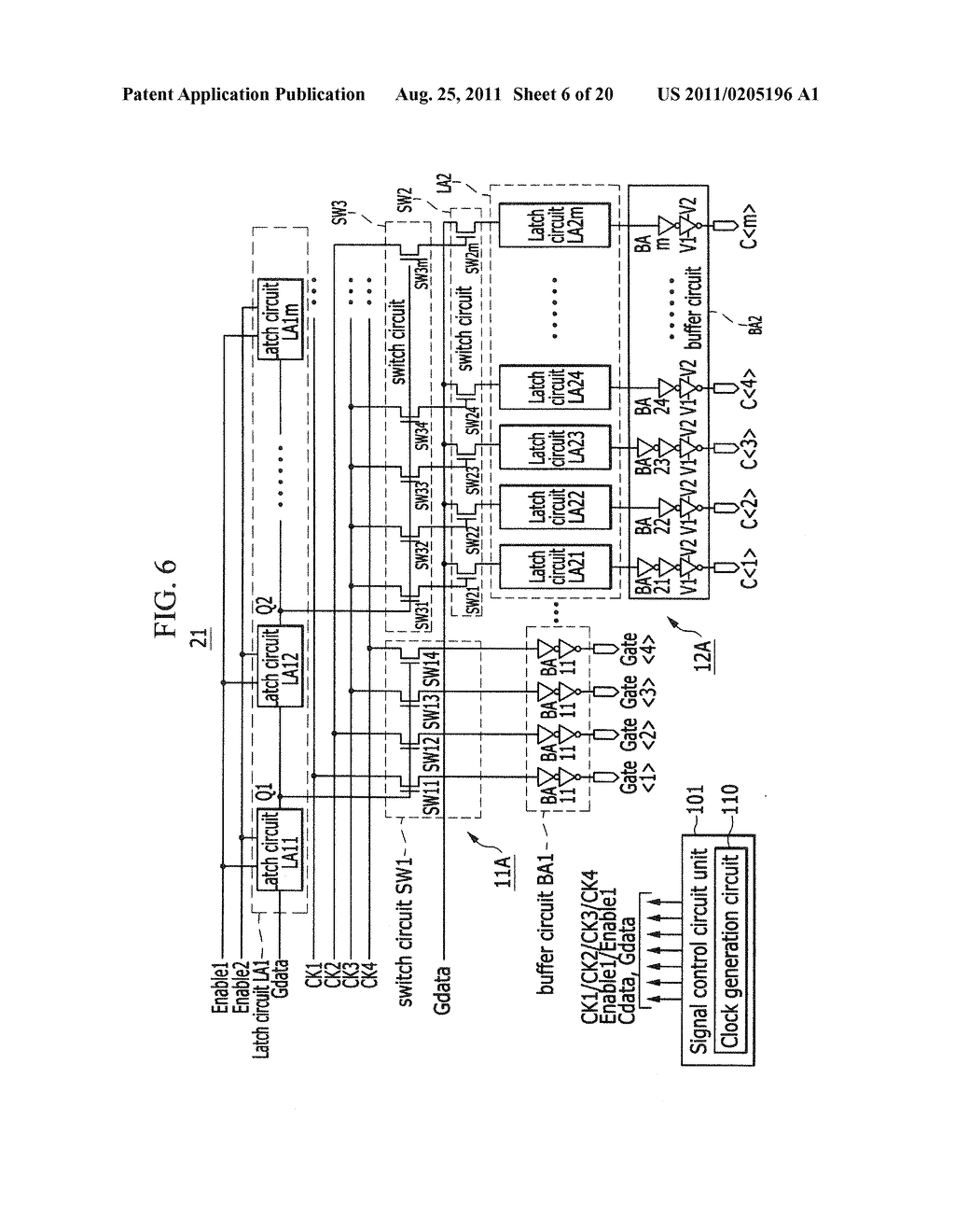 GATE SELECTION CIRCUIT OF LIQUID CRYSTAL PANEL, ACCUMULATING CAPACITY     DRIVING CIRCUIT, DRIVING DEVICE, AND DRIVING METHOD - diagram, schematic, and image 07