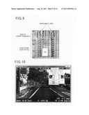 Lane-marker recognition system with improved recognition-performance diagram and image