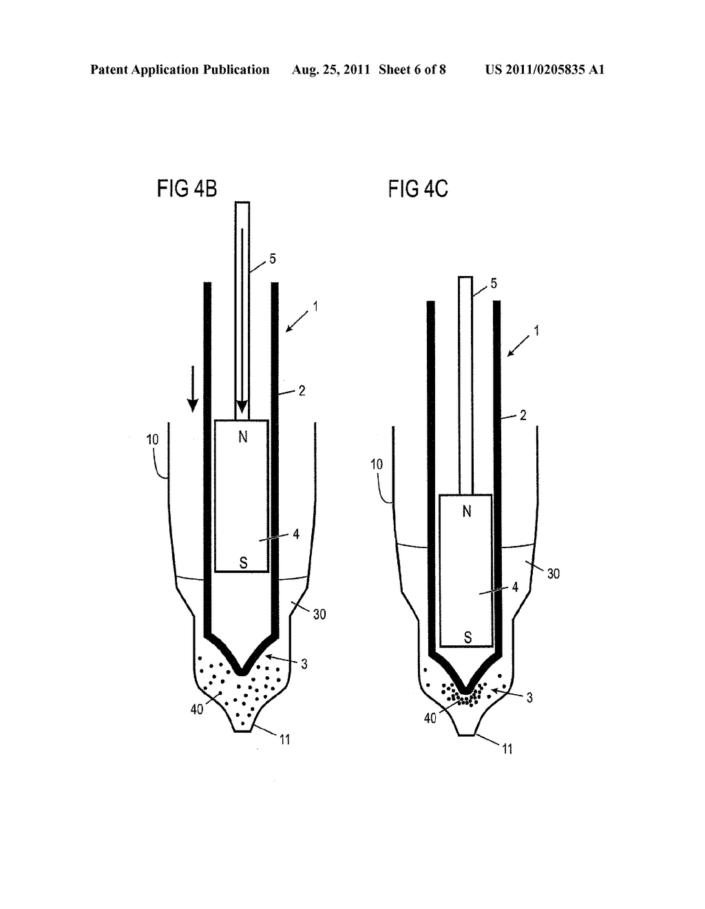 METHOD FOR SUSPENDING OR RE-SUSPENDING PARTICLES IN A SOLUTION AND     APPARATUS ADAPTED THERETO - diagram, schematic, and image 07