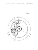 TIME ZONE ON DEMAND ON THE MAIN HANDS OF A TIMEPIECE diagram and image